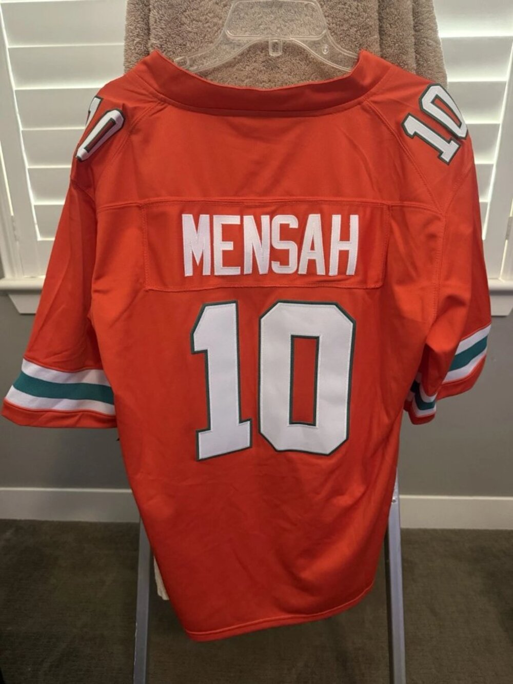 Darian Mensah Orange Jersey Stitched Vapor
